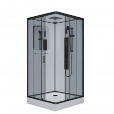 Душевая кабина NIAGARA PREMIUM NG-6901-01GQ BLACK низкий поддон, прозрачные стекла 900x900x2100