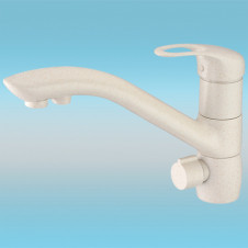 Смеситель для кухни ZorG GraniT CLEAN WATER ZR 404 KF КВАРЦ под фильтр