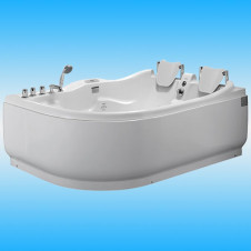 Ванна акриловая GEMY G9083 K R 1800х1210х730 с каркасом, ассиметричная , правая