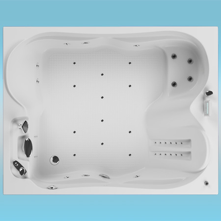 Ванна акриловая AQUATIKA ТОКИО 1900х1500мм правая, с каркасом, без гидромассажа