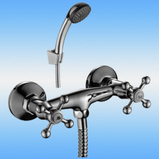 Смеситель для душа DECOROOM DR49055 двухвентильный, хром