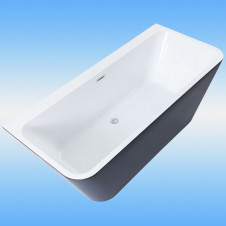 Ванна акриловая AQUANET Family Perfect Gloss Finish 1700х780х600 с сифоном (панель Black matte)