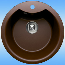 Кухонная мойка из кварца TOLERO CLASSIC R-108E 510x370x200, коричневый