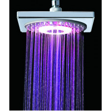 Лейка тропического душа GLLON SL9X9WG(LED) ø 225, хром