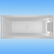 Ванна акриловая RIHO STILL SQUARE LED R 1800х800 без ножек, с сифоном, подголовник, подсветка правая