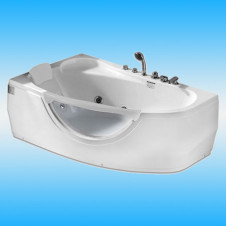 Ванна акриловая GEMY G9046 II B L 1710х990х680 с каркасом, асимметричная, левая