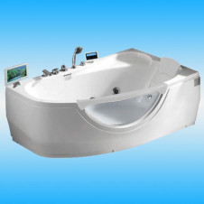 Ванна акриловая GEMY G9046 O R 1610х960х680 с каркасом, асимметричная, правая