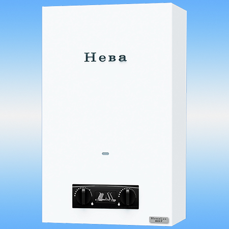 Колонка газовая NEVA 4513 P 27кВт, пьезорозжиг, белая 620х230х380
