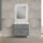 Тумба подвесная VINCEA VICO VP600 + раковина искуст.камень, бетон,  589x466x500
