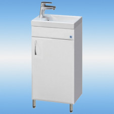 Тумба напольная STYLE LINE ECO 40 правая + раковина COMO-40, белый 400х850х220
