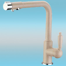 Смеситель для кухни ZorG GraniT CLEAN WATER ZR 320 YF-33 ПЕСОЧНЫЙ под фильтр