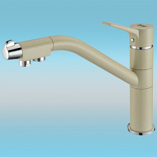Смеситель для кухни ZorG GraniT CLEAN WATER ZR 401 KF ШАМПАНЬ под фильтр