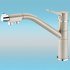 Смеситель для кухни ZorG GraniT CLEAN WATER ZR 401 KF ПЕСОЧНЫЙ под фильтр