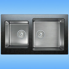 Кухонная мойка из кварца TOLERO TWIST TTS-840 500х840х216, черный