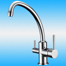 Смеситель для кухни ZorG Sanitary ZR 316 YF CLEAN WATER однорычажный, под фильтр, хром