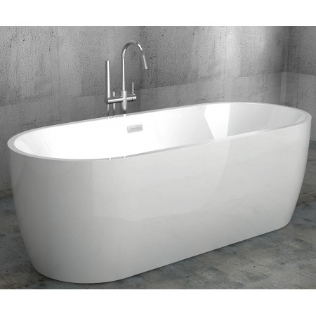 Ванна акриловая ABBER AB9219 1755х800х600 с каркасом, овальная