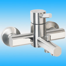 Смеситель для ванны ZorG INOX SZR-0312 JULOS однорычажный, короткий излив, хром