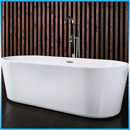Ванна акриловая NT07 Lago Maggiore 1800х800х600, в комплекте с сифоном