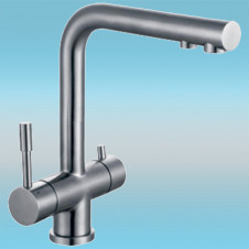 Смеситель для кухни ZorG INOX ILLISIO SZR-1068 под фильтр
