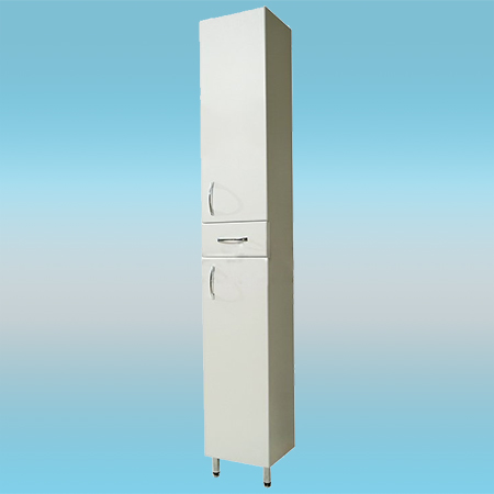 Колонна САНТА СТАНДАРТ 30 белая, правая, 2 двери, 1 ящик 300х1810х285