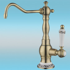 Смеситель для кухни ZorG Sanitary ZR 01 BRONZE однорычажный, бронза