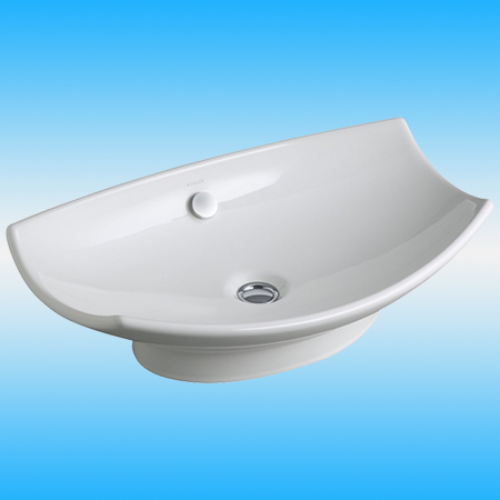 Раковина JACOB DELAFON LEAF E1186-00 накладная, белый 600x380