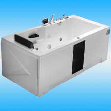 Ванна акриловая GEMY G9066 II K R 1710х860х700 с каркасом, прямоугольная, правая
