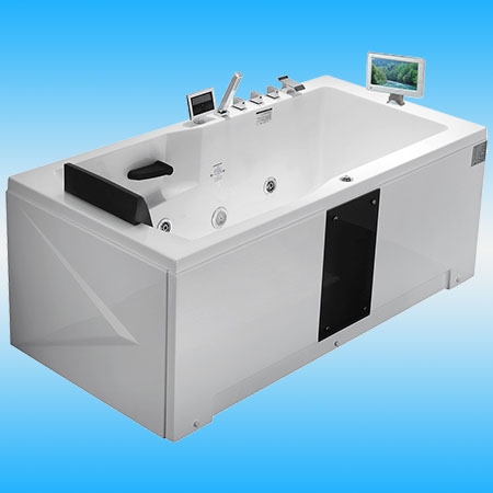 Ванна акриловая GEMY G9066 II O R 1710х860х700 с каркасом, прямоугольная, правая