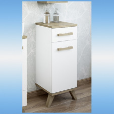 Тумба напольная SANFLOR Ингрид 30 правая 1 дверь, 1 ящик 304х895х350 белый