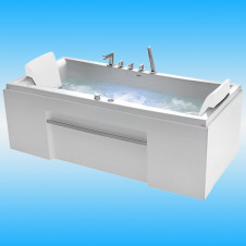 Ванна акриловая GEMY G9076 B 1770х810х600 с каркасом, прямоугольная