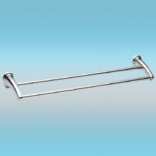 Полотенцедержатель LEDEME L1509 настенный, двойной, хром