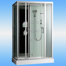 Душевая кабина Frank F505-1 низкий поддон, прозрачные стекла 1400х850х2150