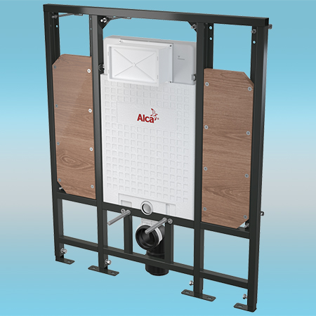 Инсталляция для подвесного унитаза ALCAPLAST A101/1300H Sádromodul с бачком, коленом Ø90/110