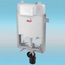 Инсталляция для подвесного унитаза ALCAPLAST A1115B/1000 Renovmodul Slim с бачком, коленом Ø90/110