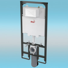 Инсталляция для подвесного унитаза ALCAPLAST A1101B/1200 Sádromodul Slim с бачком, коленом Ø90/110