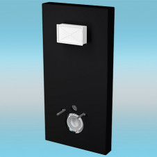 Инсталляция для подвесного унитаза ALCAPLAST Slimbox A1101/1204 Sádromodul Slim, черный