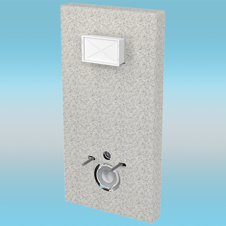 Инсталляция для подвесного унитаза ALCAPLAST Slimbox A1101/1207 Sádromodul Slim, серый мрамор