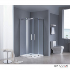 Душевое ограждение GROSSMAN GR-1120 120x90x1900, прозрачное стекло, пр/лев
