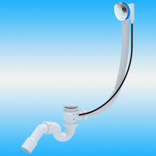 Перелив полуавтомат АНИ ПЛАСТ EM411 ø 1 1/2х40 с сифоном, прямоточный 520 мм