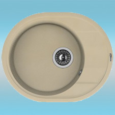 Мойка из литого мрамора FLORENTINA РОДОС-580 бежевая 580х470х217