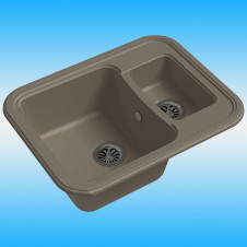 Мойка из кварца EWIGSTEIN Antik 60K 640x510x200, темно-бежевый
