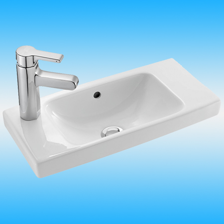 Раковина JACOB DELAFON ODEON UP E4701L-00 отверстие слева, белый 500x220х95