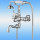 Смеситель для ванны AKSY BAGNO Prestigio 701 однорычажный, короткий излив, хром