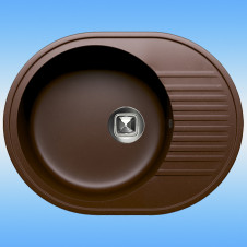 Кухонная мойка из кварца TOLERO CLASSIC R-122 575x455x200, коричневый