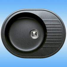 Кухонная мойка из кварца TOLERO CLASSIC R-122 575x455x200, черный