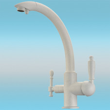Смеситель для кухни ZorG GraniT CLEAN WATER ZR 314 YF-33 СЕРЫЙ ШЕЛК под фильтр