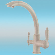 Смеситель для кухни ZorG GraniT CLEAN WATER ZR 314 YF-33 ПЕСОЧНЫЙ под фильтр