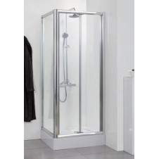 Душевое ограждение BRAVAT DROP 90x90x2000 прозрачное стекло, хром