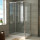 Душевое ограждение BRAVAT LINE 1200x800x2000 прозрачное стекло, хром