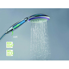 Лейка душевая SANTREK AQUA OLS-L17-1CW 1 режим с АЭРАЦИЕЙ потока, экономия воды, d=120мм